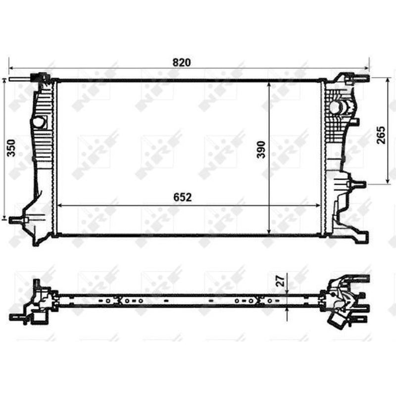 NRF Engine Radiator 53964