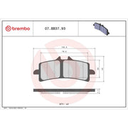 Brembo 2 x Front Brake Pad Set 07BB3793