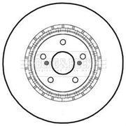 Borg & Beck 2 x Vented Front Brake Discs BBD5229