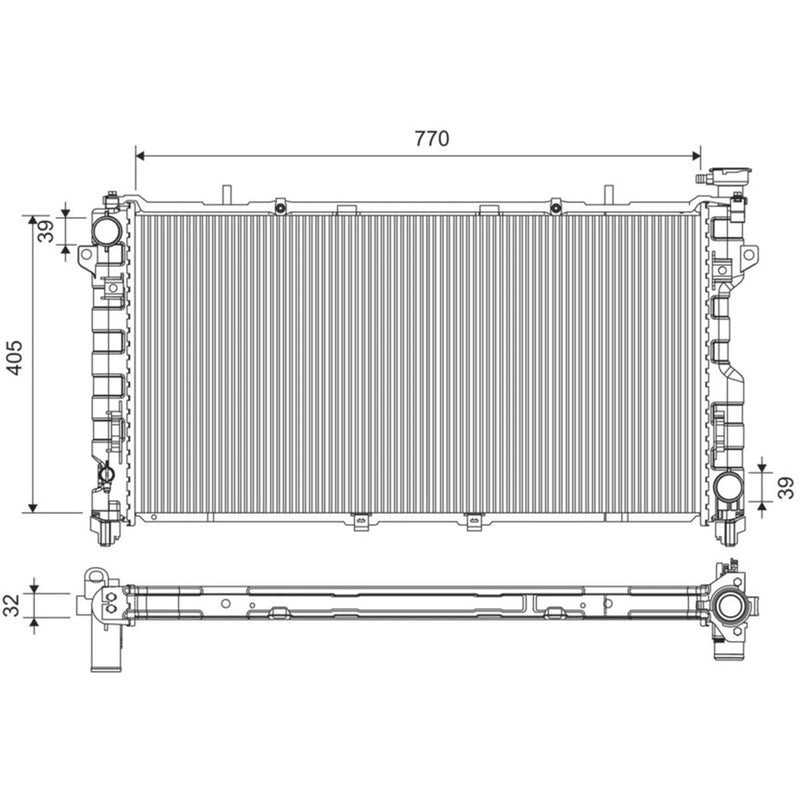 Valeo Engine Radiator 701434