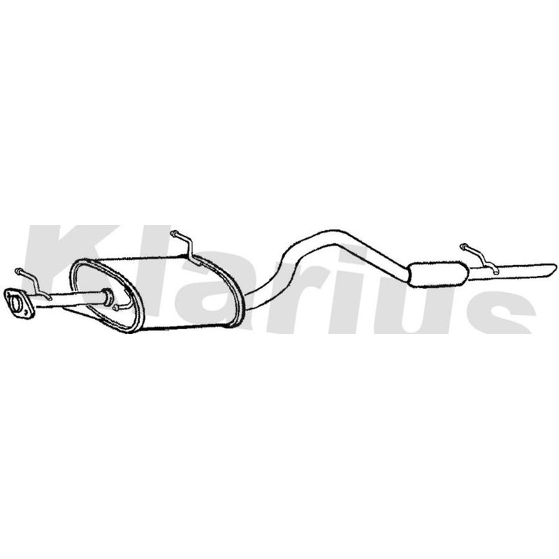 Klarius Box With Tail Pipe Rear SZ101C