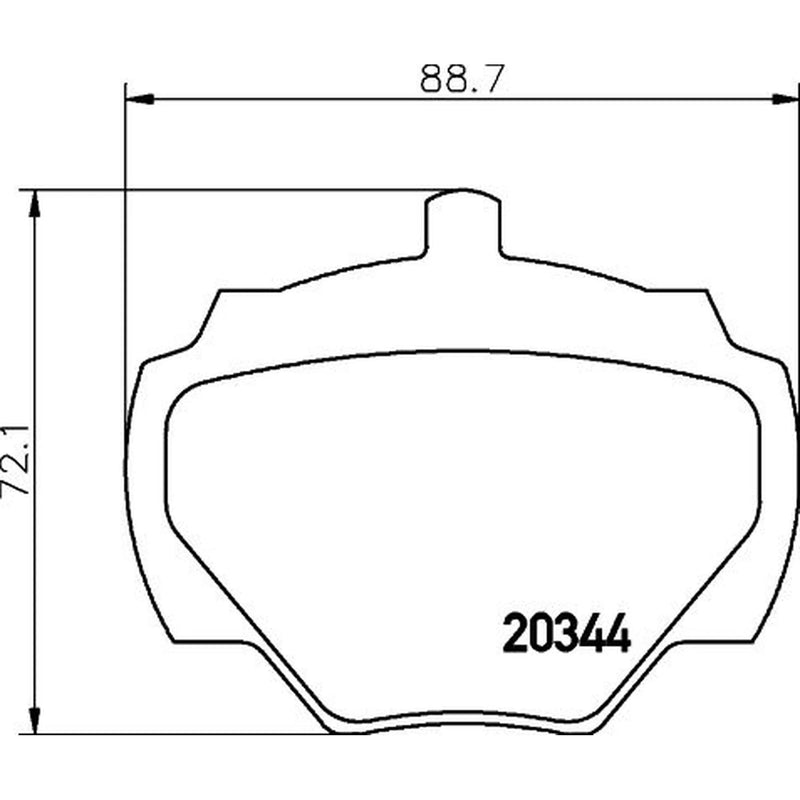 DON Rear Brake Pad Set PCP2169