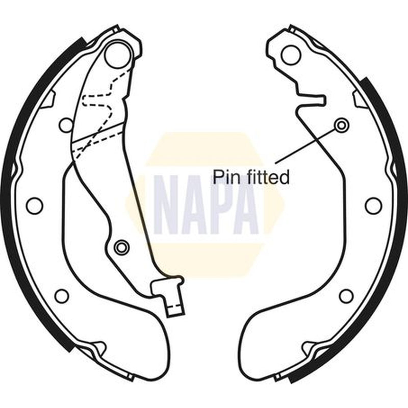 NAPA Brake Shoe Set Axle Kit NBS1060