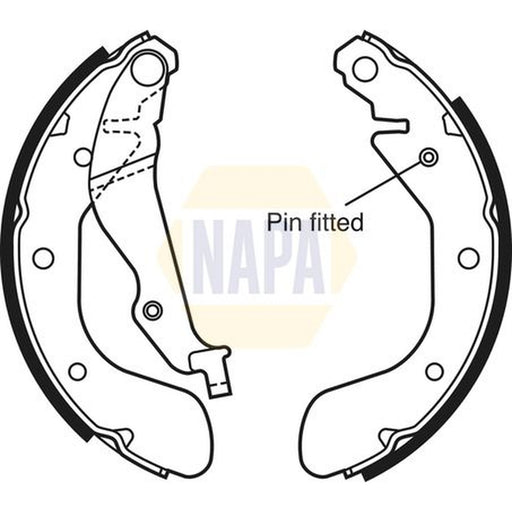 NAPA Brake Shoe Set Axle Kit NBS1060