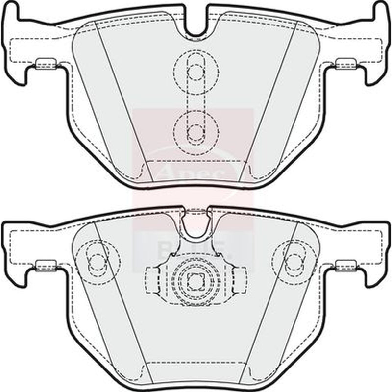 Apec Rear Brake Pad Set PD3341