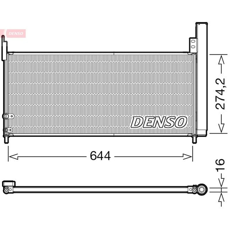 Denso Air Conditioning Condenser DCN50116