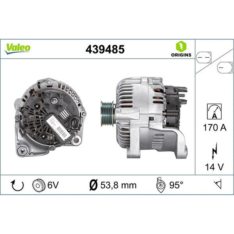Valeo Car Alternator 12V 439485