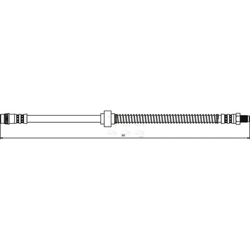 Apec Brake Hydraulic Hose Line Rear Left HOS3195