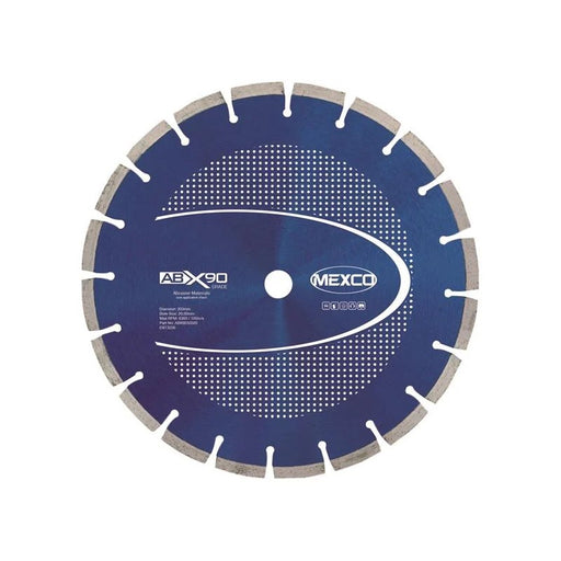 MEXCO Abrasive Materials X90 Grade Diamond Blade 300 x 20mm - ABX9030020