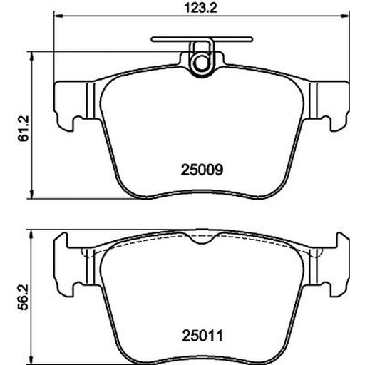 DON Rear Brake Pad Set PCP1403