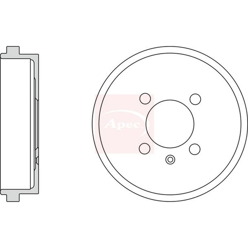 Apec Brake Drum Assembly Rear DRM9932