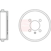 Apec Brake Drum Assembly Rear DRM9932