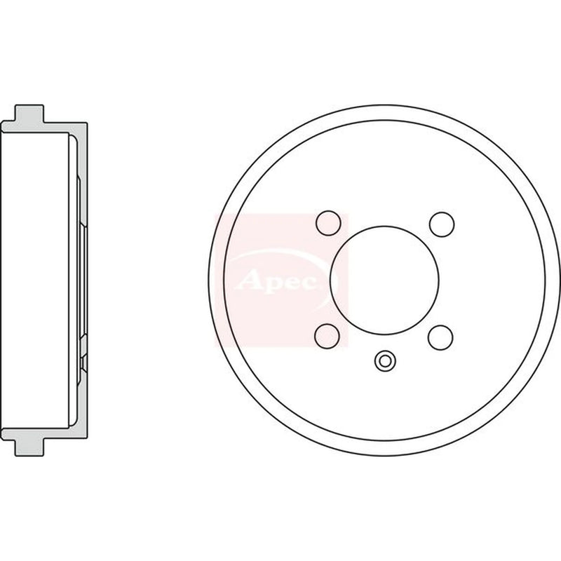 Apec Brake Drum Assembly Rear DRM9932