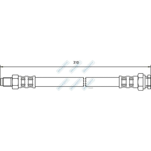 Apec Brake Hydraulic Hose Line Front BHO4041