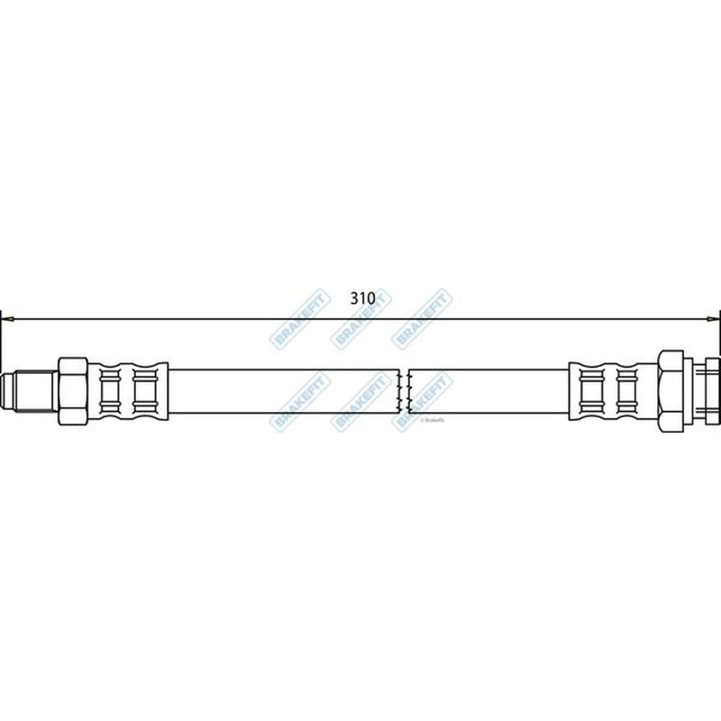 Apec Brake Hydraulic Hose Line Front BHO4041