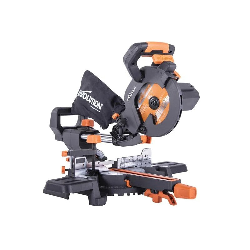Evolution R185SMS+ 185mm Multi-Material Sliding Mitre Saw 1200W 240V - 047-0001A
