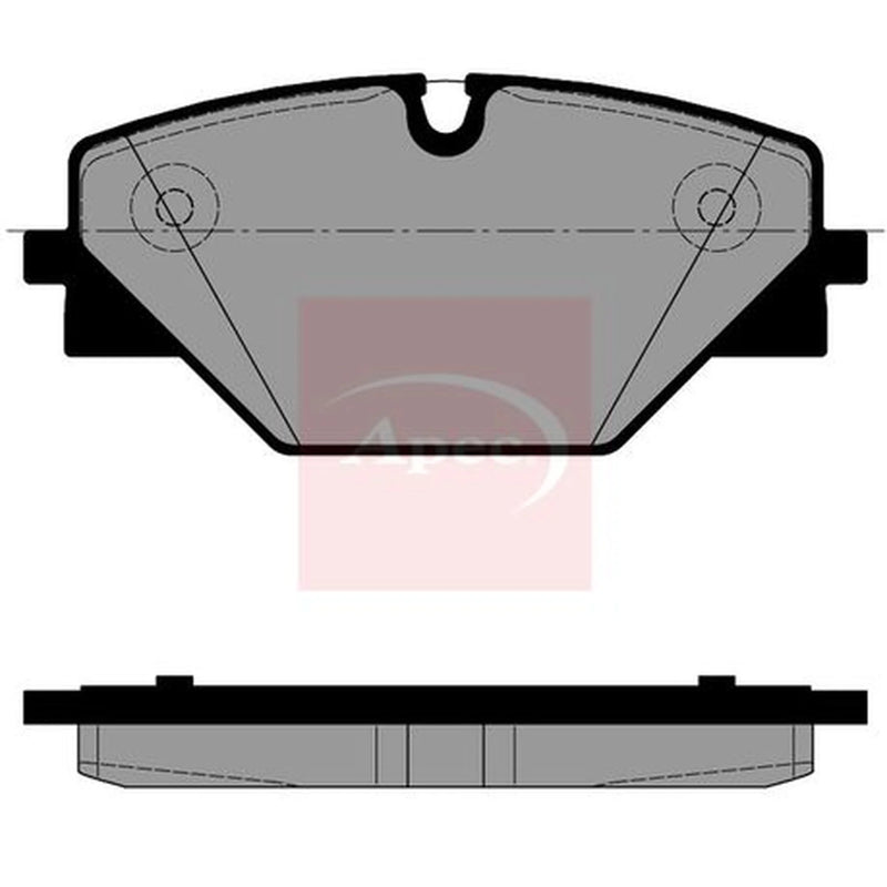 Apec Rear Brake Pad Set PAD2617