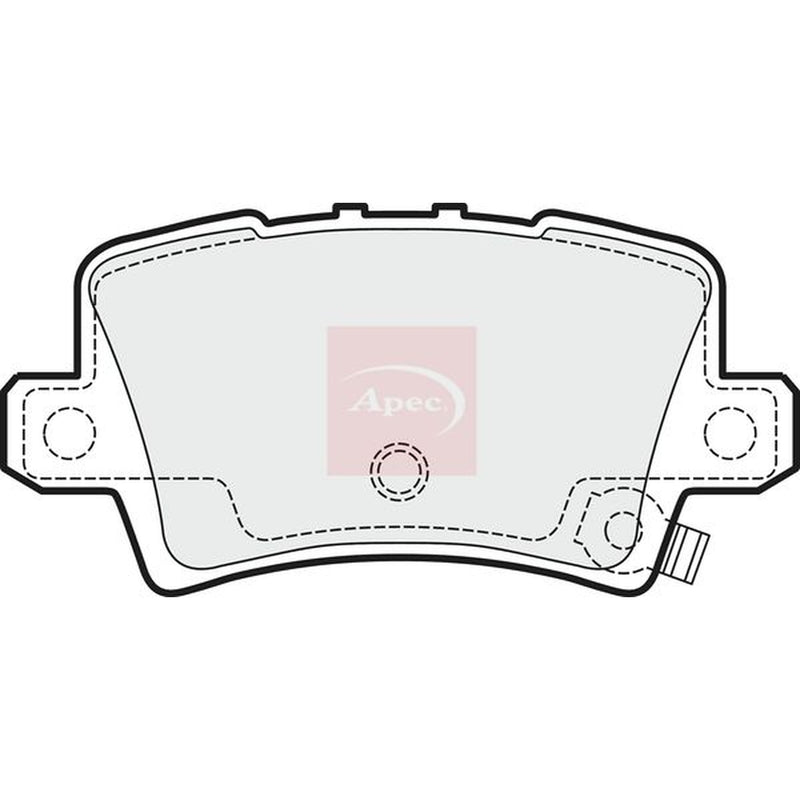Apec Rear Brake Pad Set PAD1511