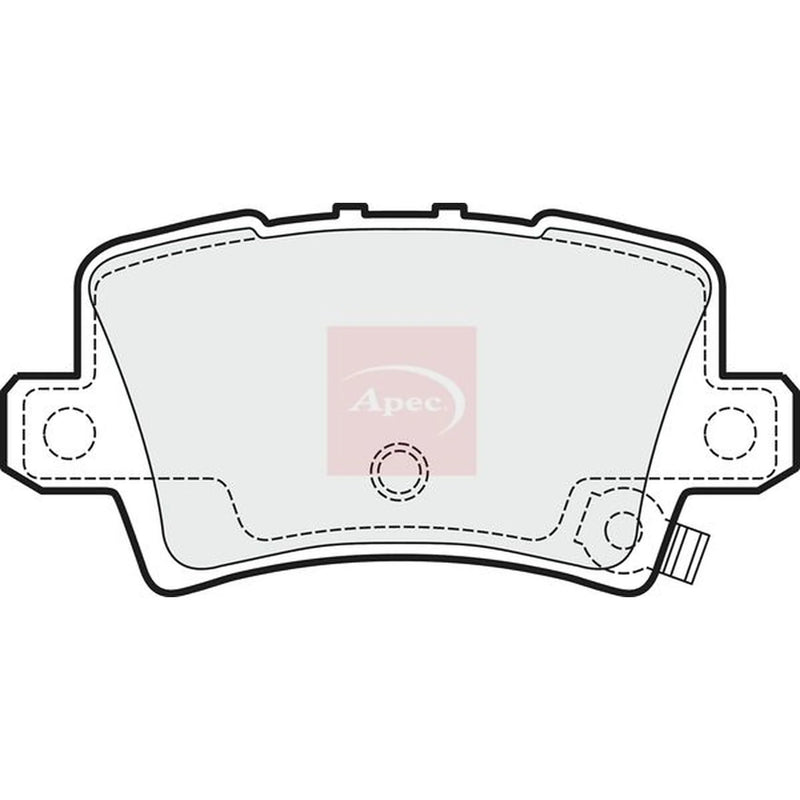 Apec Rear Brake Pad Set PAD1511