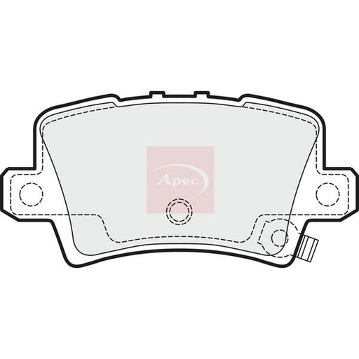 Apec Rear Brake Pad Set PAD1511