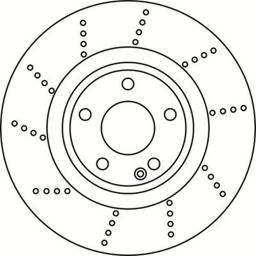 Abtex 2 x Vented Front Brake Discs BD2015V