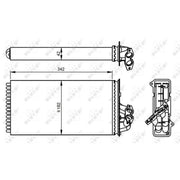 NRF Heater Matrix Core Heat Exchanger 54297