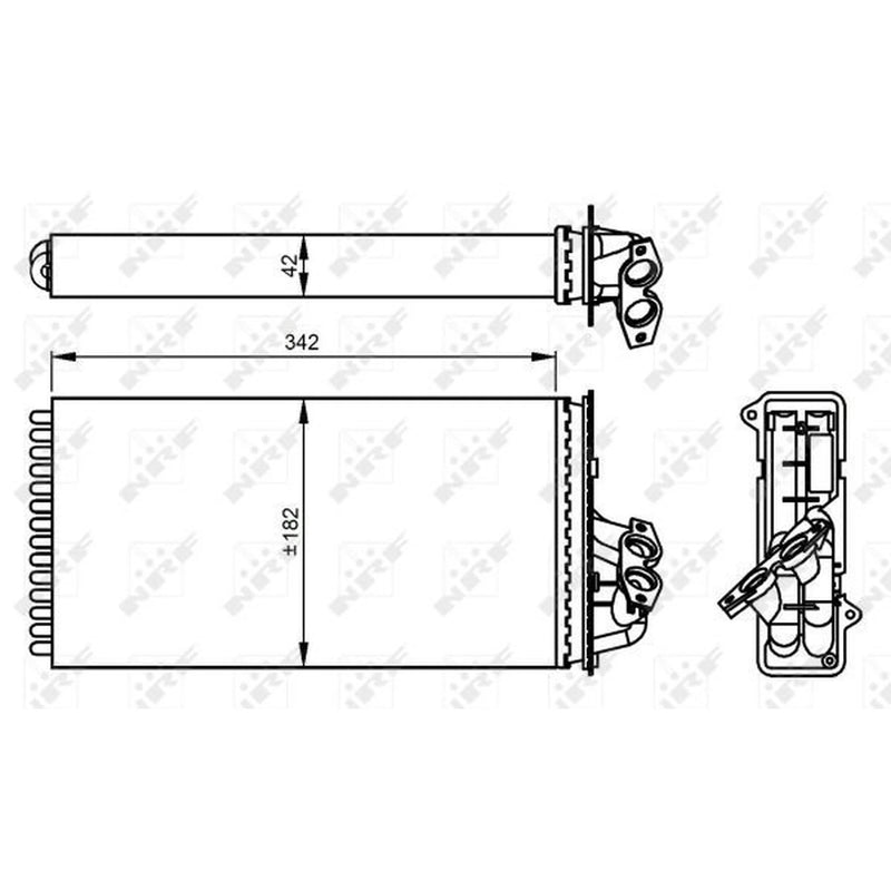 NRF Heater Matrix Core Heat Exchanger 54297