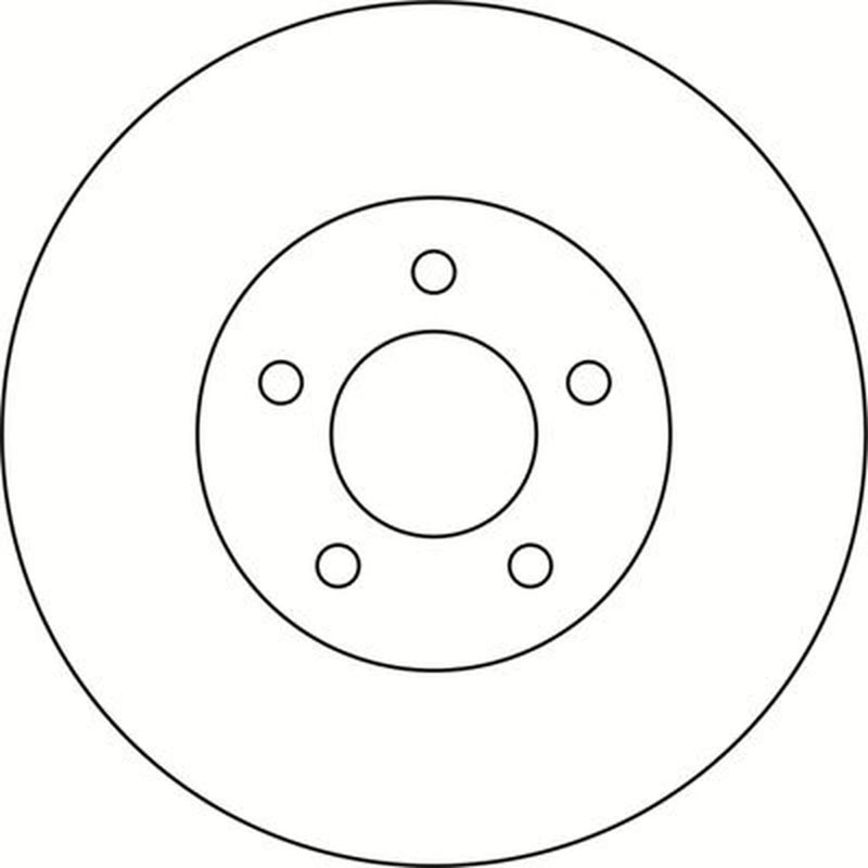 Abtex 2 x Solid Rear Brake Discs BD1581S