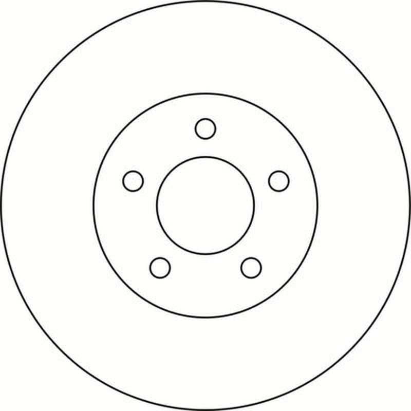 Abtex 2 x Solid Rear Brake Discs BD1581S