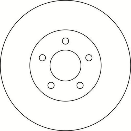 Abtex 2 x Solid Rear Brake Discs BD1581S