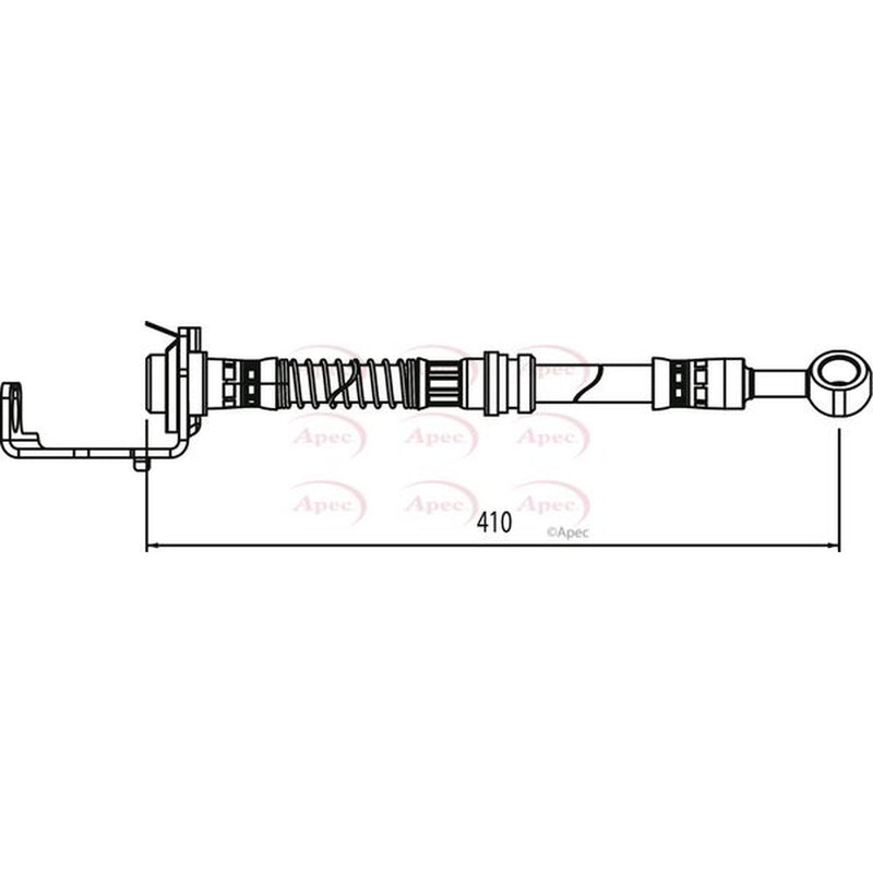 Apec Brake Hydraulic Hose Line Rear Right HOS4132
