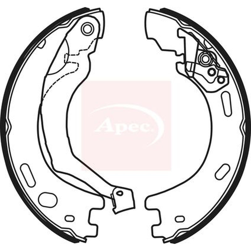 Apec Parking Brake Shoe Set SHU724