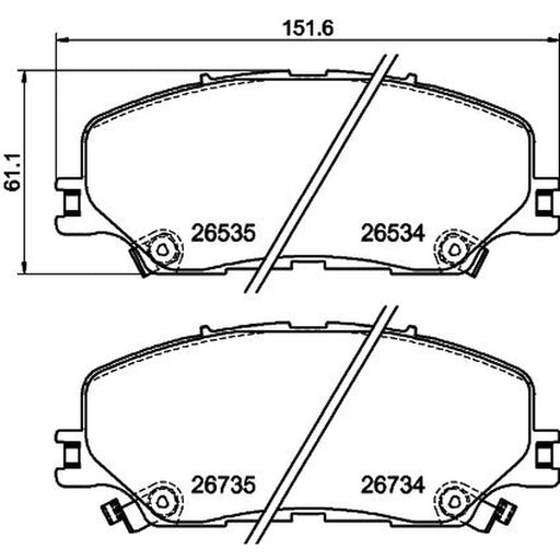 Mintex Front Brake Pad Set MDB3527