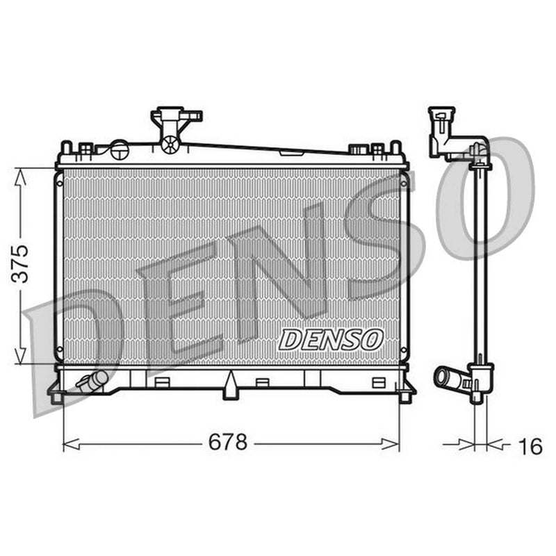 Denso Engine Radiator DRM44010