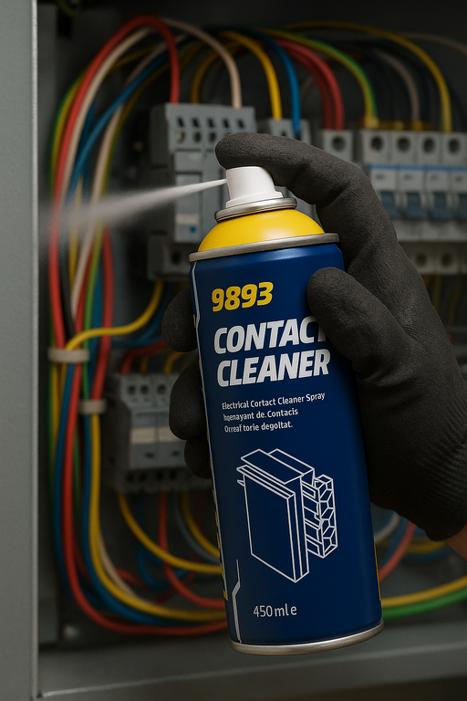 MANNOL Electrical Contact Cleaner Switch Circuit Dirt Spray Cleaner 450ml - MAN