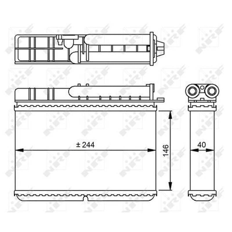 NRF Heater Matrix Core Heat Exchanger 54307