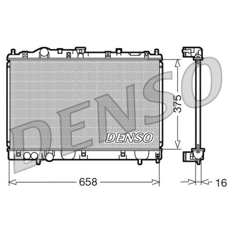 Denso Engine Radiator DRM45004