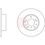 Apec 2 x Solid Front Brake Discs DSK903