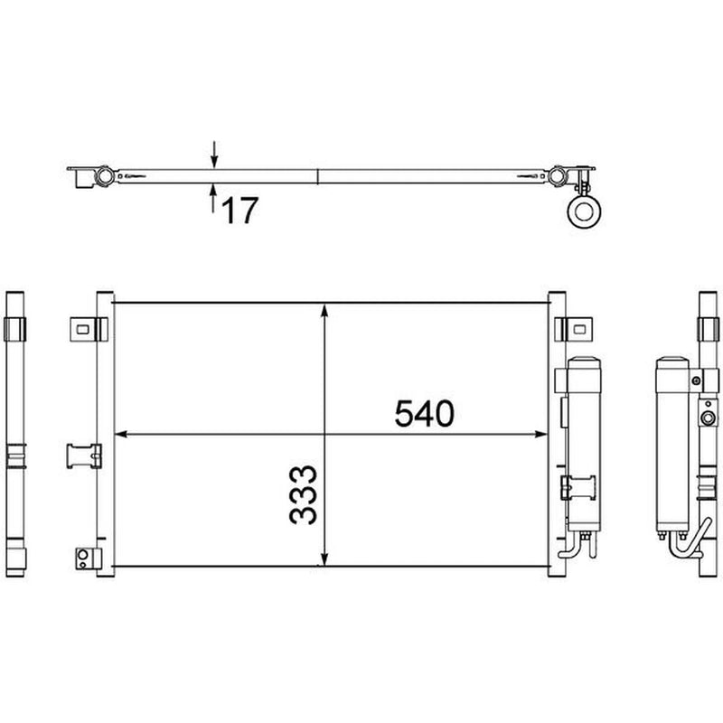 Mahle Air Conditioning Condenser AC 507 000S