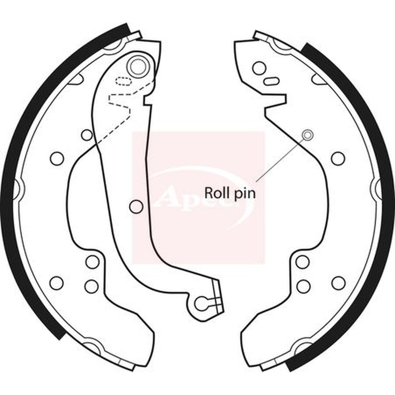 Apec Brake Shoe Set Axle Kit SHU354