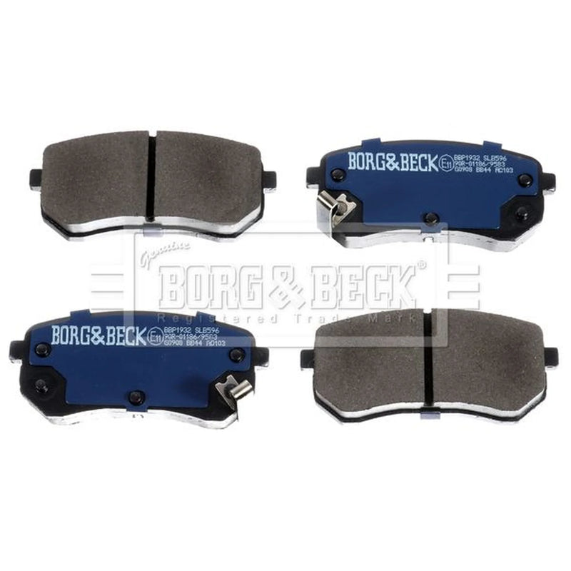 Borg & Beck 4 x Rear Brake Pad Set BBP1932