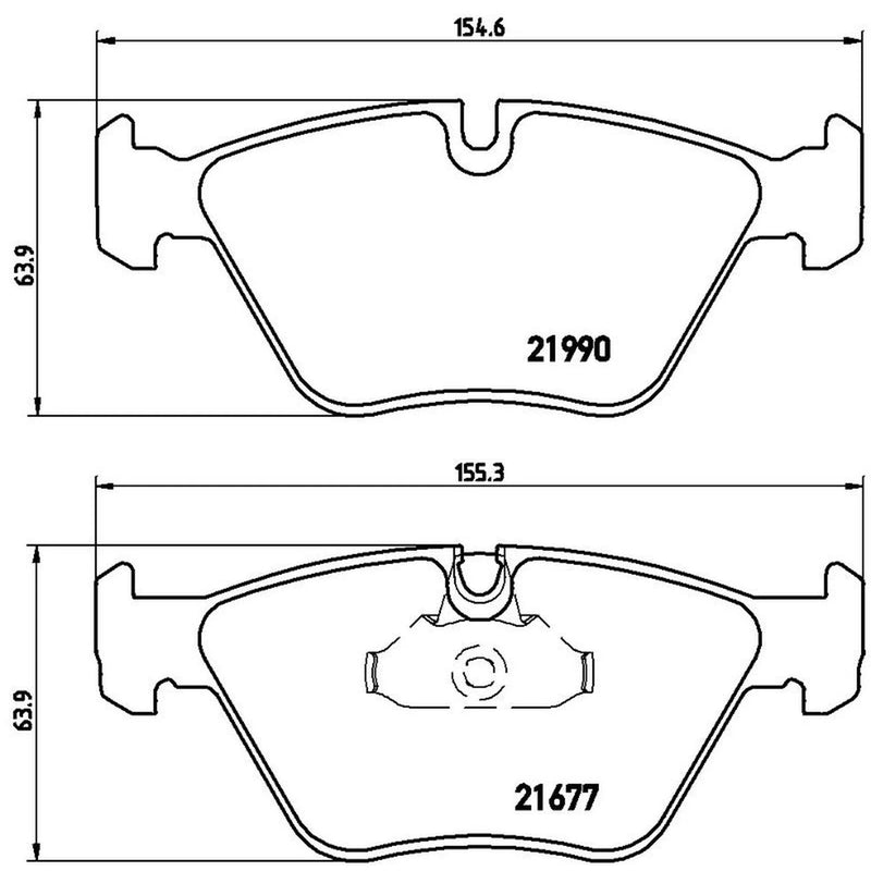 Brembo 4 x Front Brake Pad Set P06065