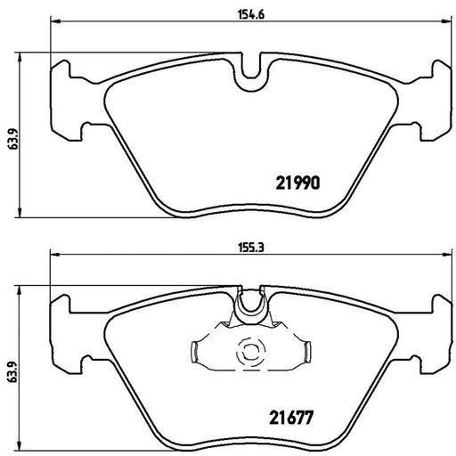Brembo 4 x Front Brake Pad Set P06065