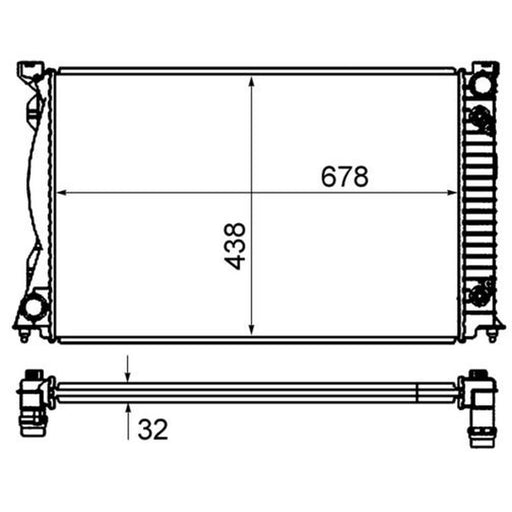 Mahle Engine Radiator CR 830 000S