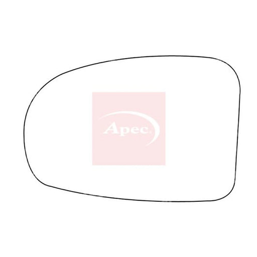 Apec Exterior Wing Mirror Glass Left AMS2589