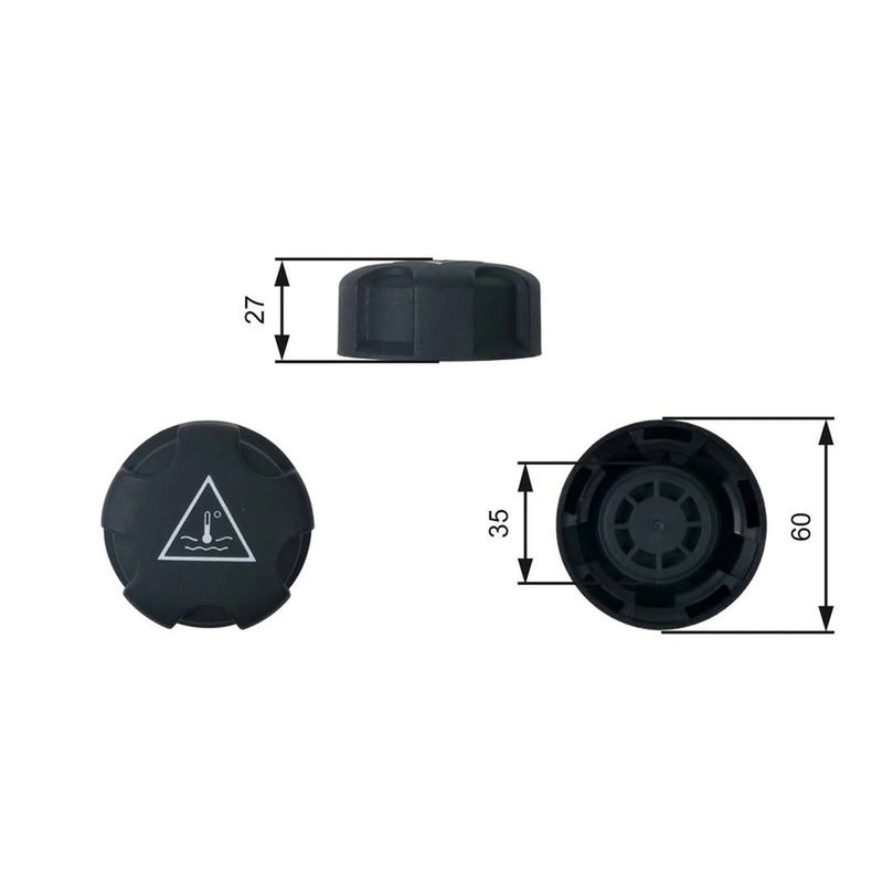 Gates Coolant Expansion Tank Cap Front RC247