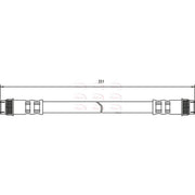 Apec Brake Hydraulic Hose Line Rear Right HOS3669