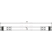 Apec Brake Hydraulic Hose Line Rear Right HOS3669