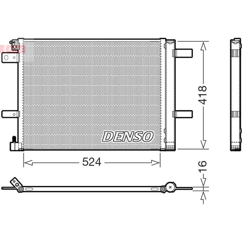 Denso Air Conditioning Condenser DCN07062