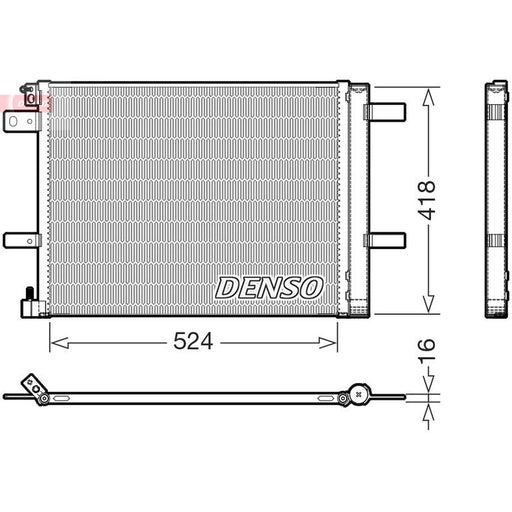 Denso Air Conditioning Condenser DCN07062